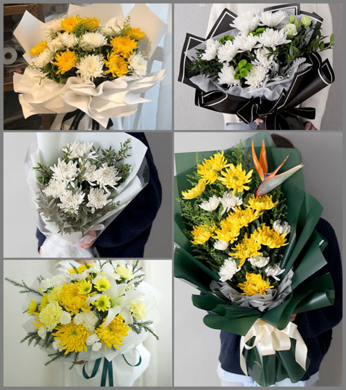 广东深圳市福田区莲花街道彩田社区白事花束代送